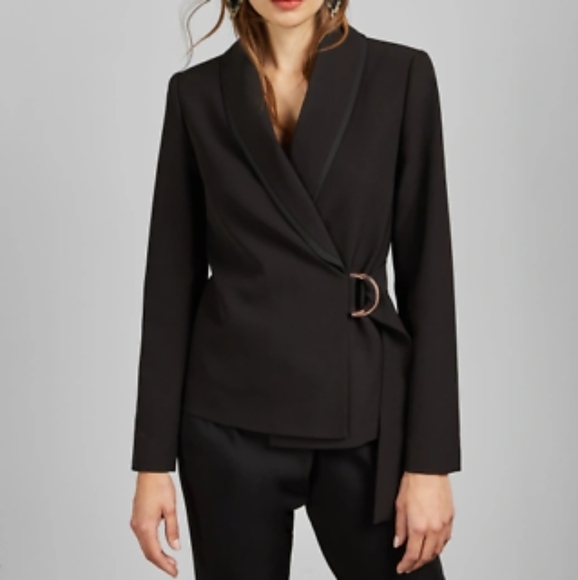 Ted Baker London Adaar D-Ring Tailored Blazer Size 1 US Small - Picture 2 of 8